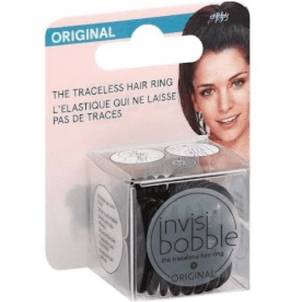 INVISIBOBBLE Original Pack of 3 Traceless Hair Rings in Brown NIB